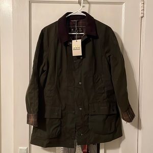 NWT - Barbour Beadnell Jacket (olive) - size 14